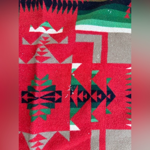 Vintage Pendleton Beaver State Chief Joseph Aztec Blanket Throw Reversible 61x71 - Picture 2 of 12